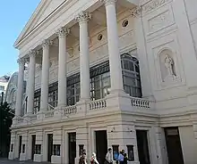 exterior of a neo-classical theatre