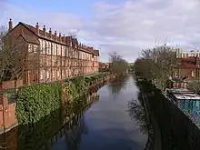 View to the north from Cash's Lane Bridge, Coventry.