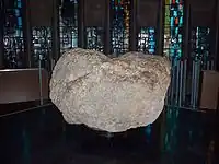 The font, a boulder from Bethlehem