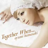 An image of recording artist Ayumi Hamasaki laying on a white bedding sheet, with the song and artists name superimposed on her.