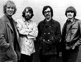 Creedence Clearwater Revival in 1968. From left to right: Tom Fogerty, Doug Clifford, Stu Cook and John Fogerty