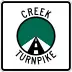 Creek Turnpike marker