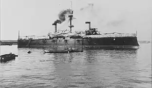 Spanish cruiser Cristobal Colon