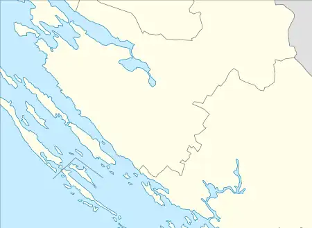 Location map of Zadar and Zadar hinterland