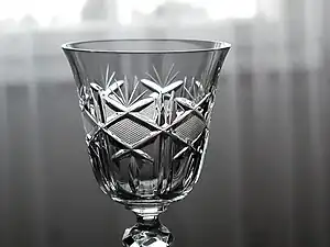 A crystal glass