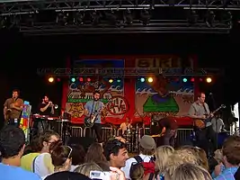 Cursive performing at the 2007 Siren Music Festival