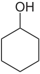 Skeletal formula of cyclohexanol