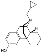 Chemical structure of cyclorphan.