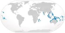 Grey reef shark geographic range