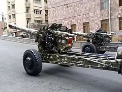 An Armenian Army D-20 during the military parade in Yerevan