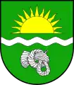 A Suebian knot depicted on the coat of arms of Osterby, Schleswig-Holstein, Northern Germany.