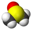 Spacefill model of dimethyl sulfoxide