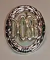 German Sports Badge lapel pin in silver as awarded by the German Olympic Sports Federation