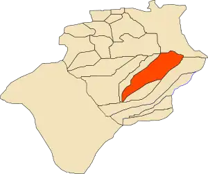 Location of El Ouata commune within Béchar Province