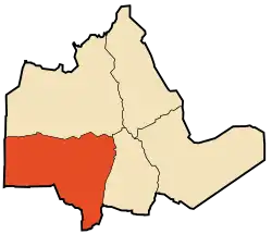 Location of Abalessa commune within Tamanrasset Province