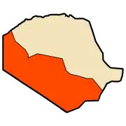 Location of Tindouf commune within Tindouf Province