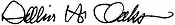 Signature of Dallin H. Oaks