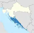 Map of Dalmatia