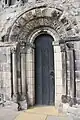 Well-detailed 12th-century entrance to Dalmeny Kirk