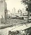 These homes near the southeastern flank of the arsenal at Baton Rouge were ordered destroyed by Union Colonel Halbert E. Paine after the surprise attack so that they would not afford shelter to any potential attackers.