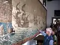 Wall tapestry of Haarlem crusade Damiaatjes legend.