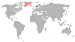 All territories ever owned by Denmark–Norway