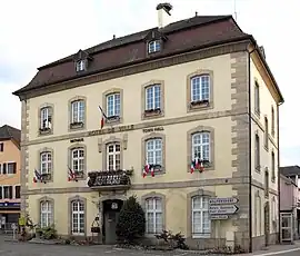 The town hall in Dannemarie