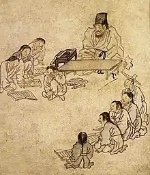 Teacher and pupils Seodang (서당:書堂)