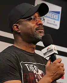 Rucker at the Daytona International Speedway in 2020