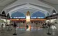 View of the new mosque's interior