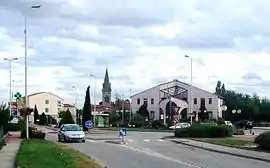 The town hall and the centre of Davézieux