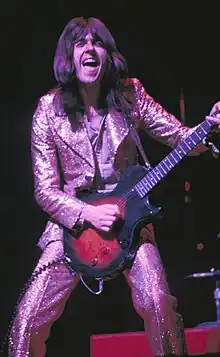 Peverett performing in 1973