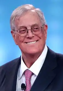 David Koch  2015, 2014, and 2011  (Finalist in 2016 and 2012)  (shared with brother Charles at all times)