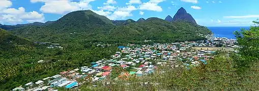 Soufrière and the Pitons