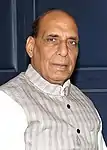 An image of Rajnath Singh.