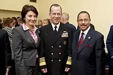 McMorris standing to the left of Mike Mullen and Sanford Bishop