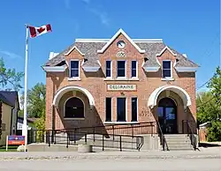 The post office in Deloraine, constructed 1930