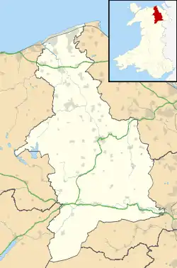 Castell Dinas Brân is located in Denbighshire