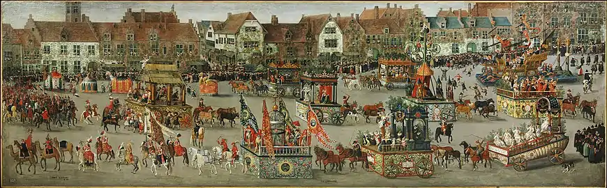 The Ommegang in Brussels on 31 May 1615. The Triumph of Archduchess Isabella, by Denis van Alsloot