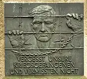 Monument to prisoners of war and missing soldiers in Neustadt am Rübenberge, Germany