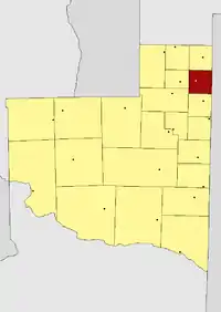 Location in La Pampa Province