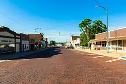 4th Street looking south in Deshler, July 2017