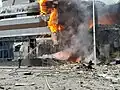 Aftermath of a missile strike on a shopping mall in Dnipro (Dnipropetrovsk Oblast) on December 29, 2023