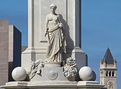 Peace on the east side of the monument