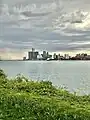 A view of downtown Detroit from Belle Isle in 2022