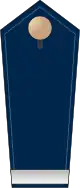 Blue epaulette with 1 silver band