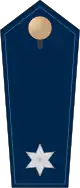 Blue epaulette with 1 silver star