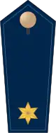 Blue epaulette with 1 golden star