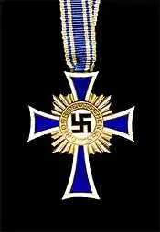 Cross of Honour of the German Mother (1939–1945) given to German mothers of four or more children