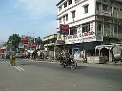 A public road in Dhupguri, March 2018